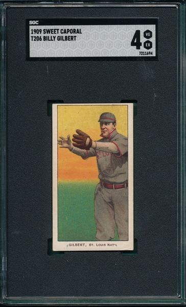 1909-1911 T206 Gilbert Sweet Caporal Cigarettes SGC 4