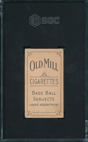 1909-1911 T206 Niles Old Mill Cigarettes SGC 4