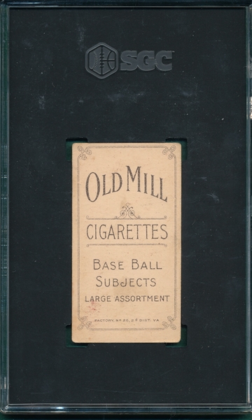 1909-1911 T206 Smith, Happy, Old Mill Cigarettes SGC 4