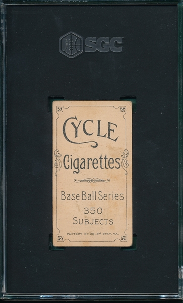 1909-1911 T206 Cravath Cycle Cigarettes SGC 2.5