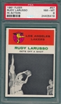 1961 Fleer Basketball #57 Rudy LaRusso, IA, PSA 8