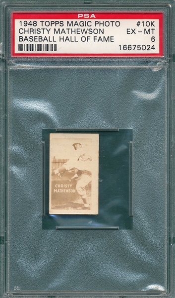 1948 Topps Photo Magic #10K Christy Mathewson PSA 6