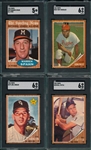 1962 Topps Lot of (4) W/ Spahn, AS, SGC 