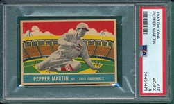 1933 DeLong #17 Pepper Martin PSA 4