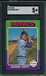 1975 Topps #228 George Brett SGC 5 *Rookie*