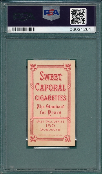 1909-1911 T206 Addie Joss, Portrait, Sweet Caporal Cigarettes PSA 8.5