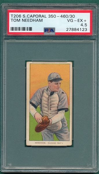 1909-1911 T206 Needham Sweet Caporal Cigarettes PSA 4.5