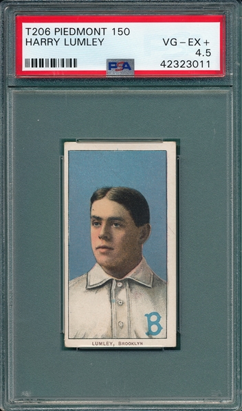 1909-1911 T206 Lumley Piedmont Cigarettes PSA 4.5