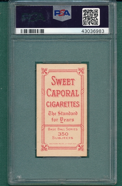 1909-1911 T206 Hulswitt Sweet Caporal Cigarettes PSA 6