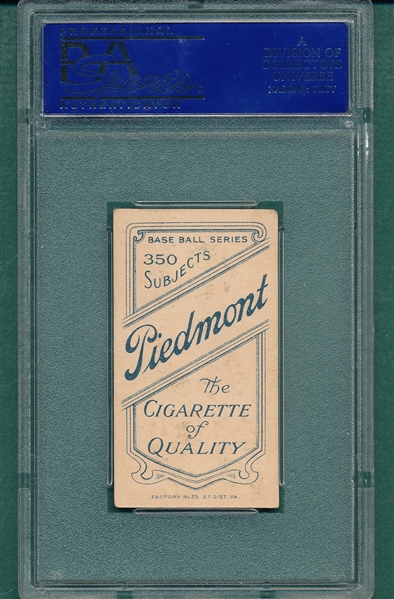 1909-1911 T206 Rhodes Piedmont Cigarettes PSA 5