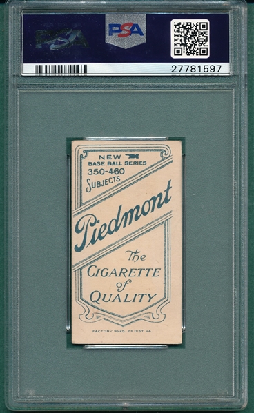 1909-1911 T206 McIntyre, Brooklyn & Chicago, Piedmont Cigarettes PSA 5