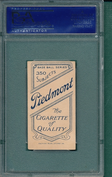 1909-1911 T206 Engle Piedmont Cigarettes PSA 6