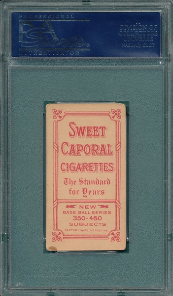 1909-1911 T206 Bell, Follow Through, Sweet Caporal Cigarettes PSA 2 *Factory 25*