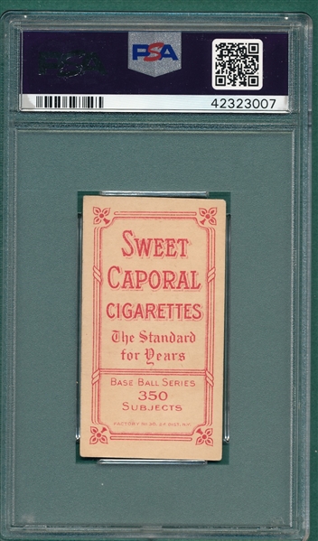 1909-1911 T206 Burch, Fielding, Sweet Caporal Cigarettes PSA 5