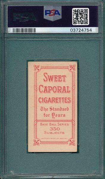 1909-1911 T206 Flanagan Sweet Caporal Cigarettes PSA 5