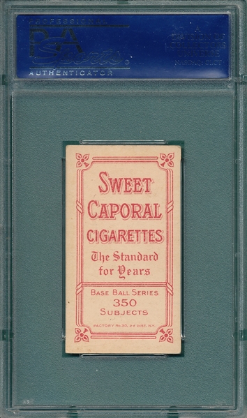 1909-1911 T206 Ames, Portrait, Sweet Caporal Cigarettes PSA 5