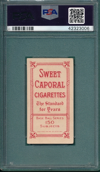 1909-1911 T206 Gibson Sweet Caporal Cigarettes PSA 5