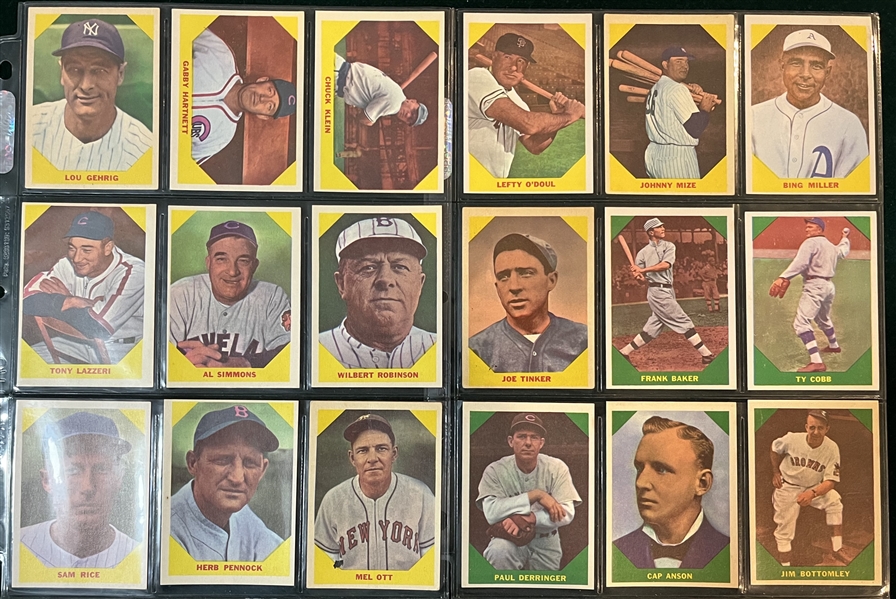 1960 Fleer Baseball Greats Complete Set (79)