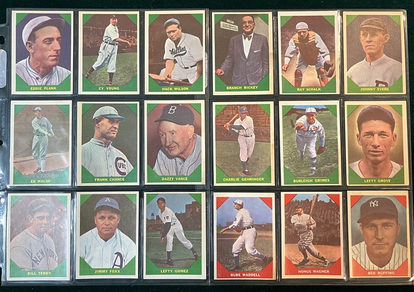 1960 Fleer Baseball Greats Complete Set (79)