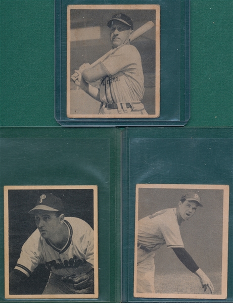 1948 Bowman Lot of (7) W/ #17 Slaughter