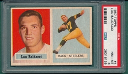 1957 Topps Football #004 Lou Baldacci PSA 8