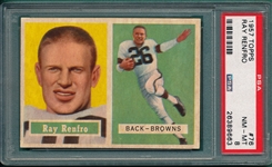 1957 Topps Football #076 Ray Renfro PSA 8