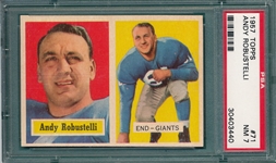 1957 Topps Football #071 Andy Robustelli PSA 7