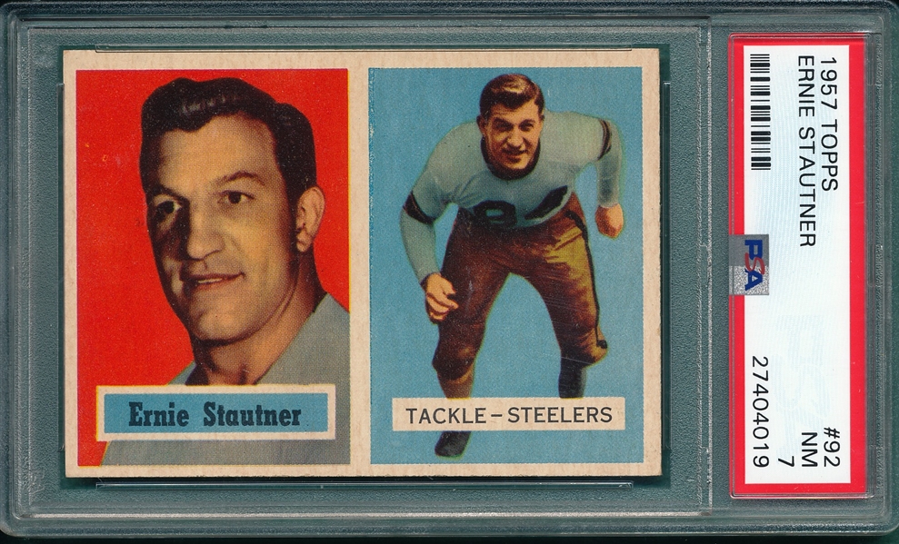 1957 Topps Football #92 Ernie Stautner PSA 7