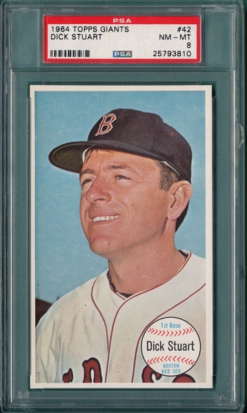 1964 Topps Giants #42 Dick Stuart PSA 8 *SP*