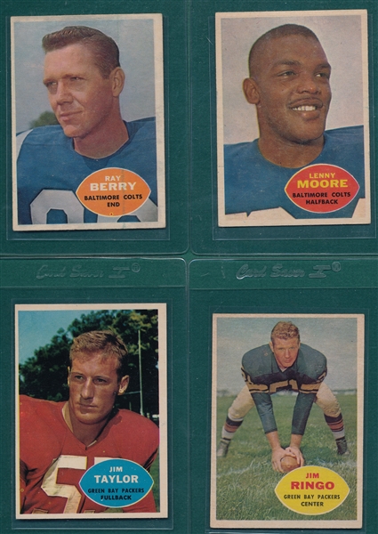 1960 Topps Football Lot of (106) W/ Jim Taylor & Berry