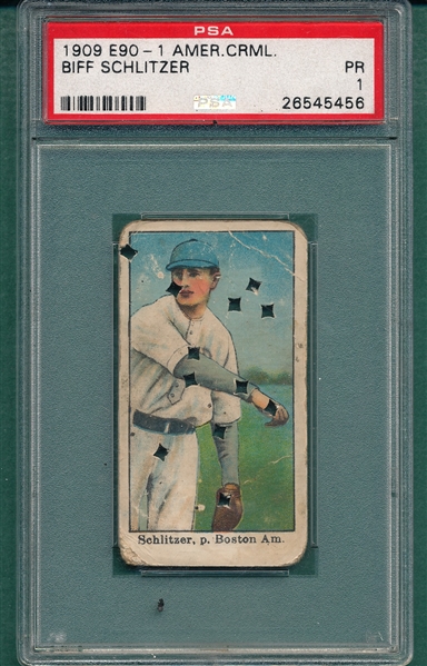 1909-11 E90-1 Schlitzer American Caramel Co. PSA 1