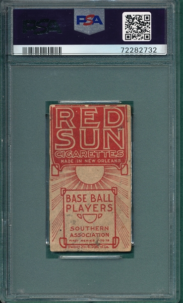 1910 T211 Case Red Sun Cigarettes PSA 1