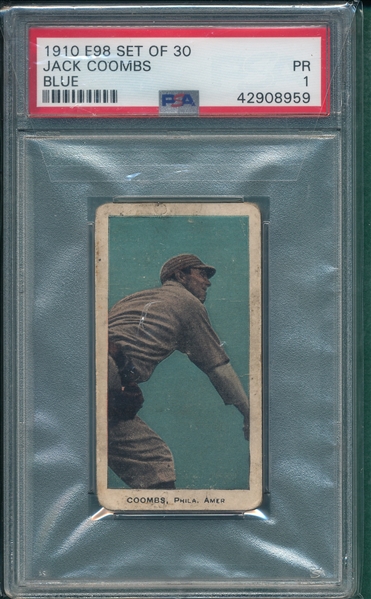 1910 E98 Coombs  PSA 1 *Blue*