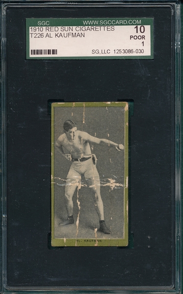 1910 T226 Al Kaufman Red Sun Cigarettes SGC 10