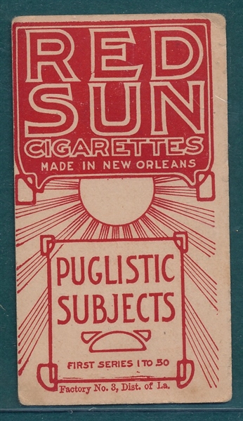 1910 T226 Johnny Marto Red Sun Cigarettes 