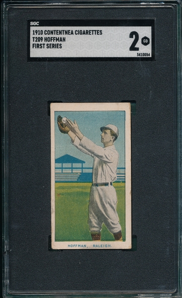 1910 T209 Color Hoffman Contentnea Cigarettes SGC 2