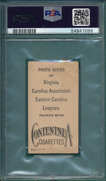 1910 T209 Schumaker Contentnea Cigarettes PSA 1 *Photo Series*