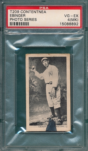 1910 T209 Ebinger Contentnea Cigarettes PSA 4 (MK) *Photo Series*