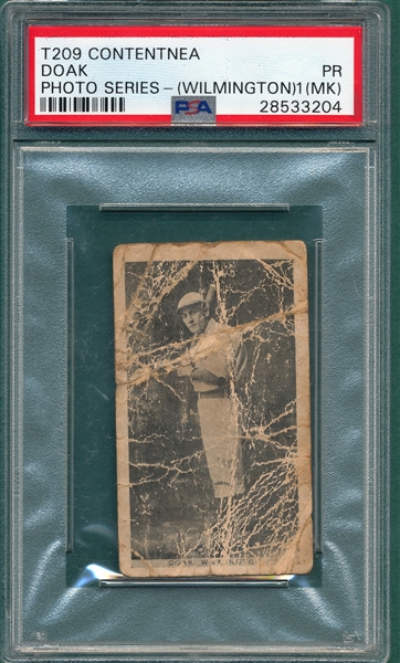 1910 T209 Doak Contentnea Cigarettes PSA 1 (MK) *Photo Series*