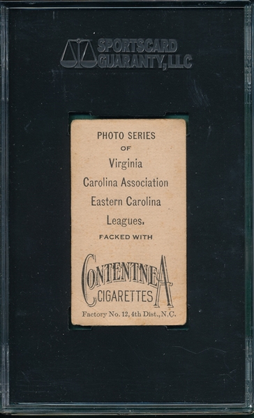 1910 T209 Garman Contentnea Cigarettes SGC 40 *Photo Series* 