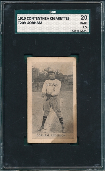 1910 T209 Gorham Contentnea Cigarettes SGC 10 *Photo Series* 