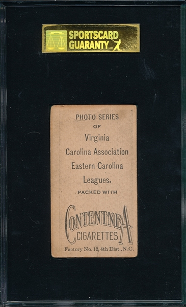 1910 T209 Vickery Contentnea Cigarettes SGC 20 *Photo Series* 