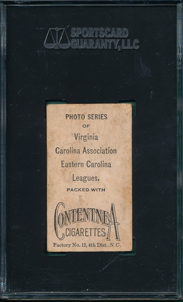 1910 T209 Boyle Contentnea Cigarettes SGC 10 *Photo Series* 