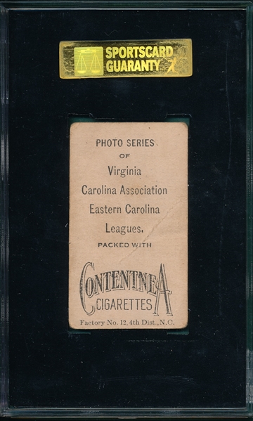 1910 T209 Waters Contentnea Cigarettes SGC 20 *Photo Series* 