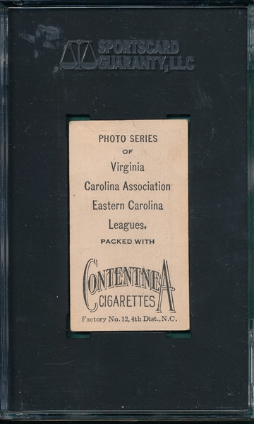 1910 T209 King Contentnea Cigarettes SGC 20 *Photo Series* 