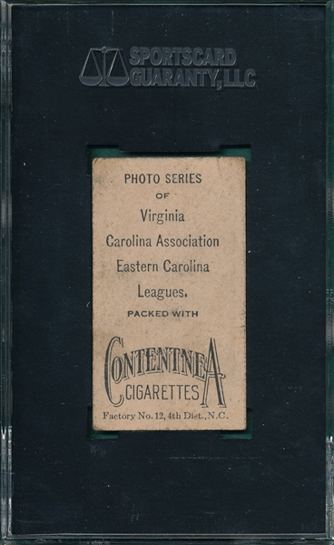 1910 T209 Phealean Contentnea Cigarettes SGC Authentic *Photo Series* 