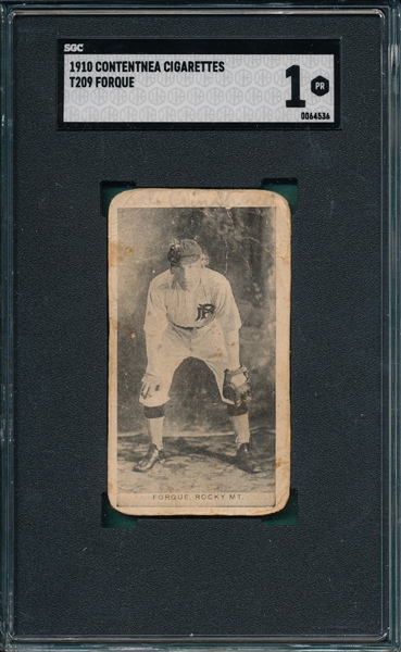 1910 T209 Forque Contentnea Cigarettes SGC 1 *Photo Series* 