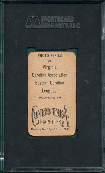 1910 T209 Jackson, Greensboro, Contentnea Cigarettes SGC 2 *Photo Series* 