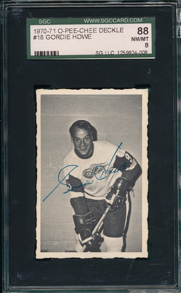 1970-71 O-Pee-Chee #18 Gordie Howe SGC 88