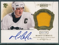 2012-13 Panini Dominion Patch, Mario LeMieux, Autograph, (3/10)